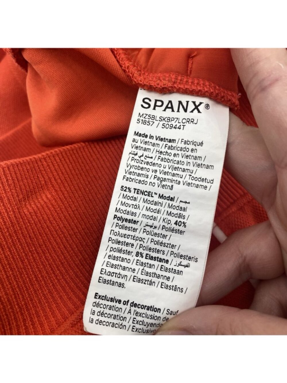 Spanx Size Small Airpique Straight Track Pant In Poppy - Picture 8 of 14